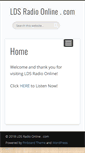 Mobile Screenshot of ldsradioonline.com